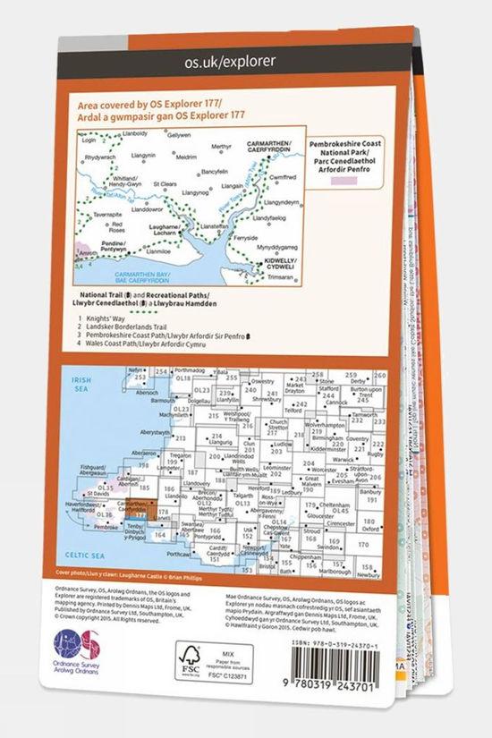 Cotswold Active Explorer Map 177 Carmarthen And Kidwelly