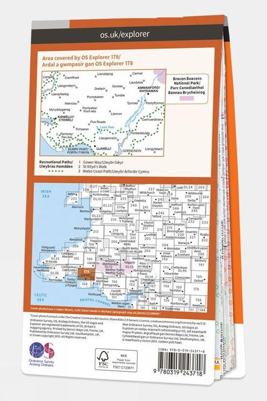 Cotswold Active Explorer Map 178 Llanelli And Ammanford