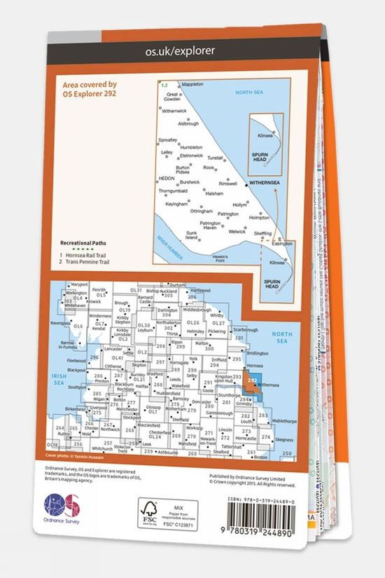 Cotswold Active Explorer Map 292 Withernsea And Spurn Head