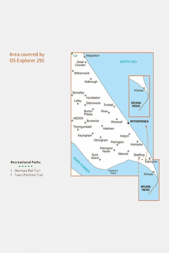 Cotswold Active Explorer Map 292 Withernsea And Spurn Head