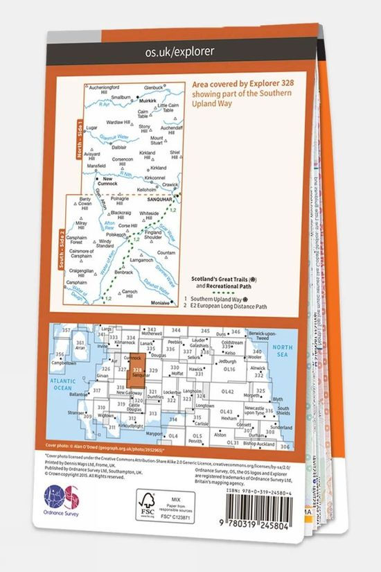 Cotswold Active Explorer Map 328 Sanquhar And New Cumnock