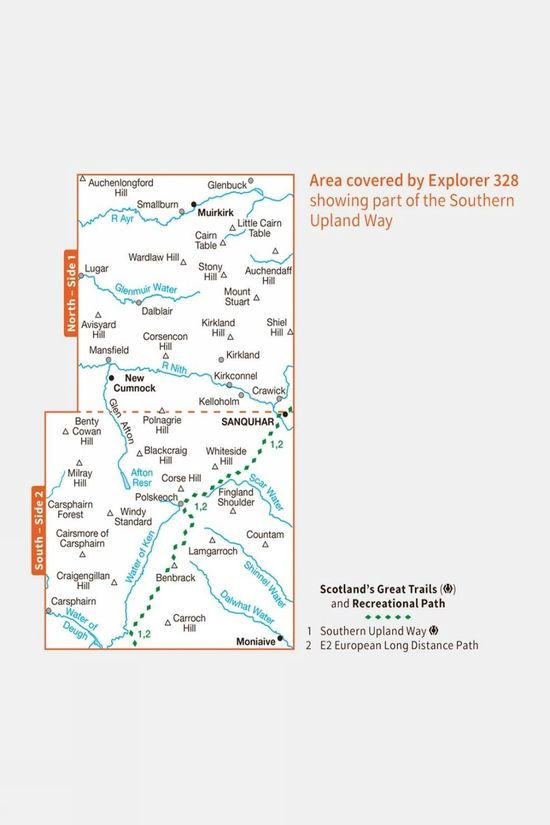 Cotswold Active Explorer Map 328 Sanquhar And New Cumnock