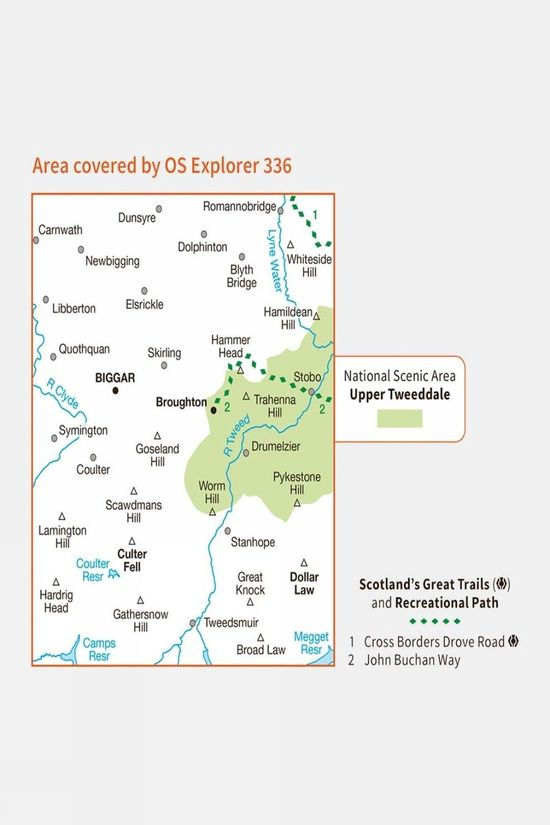 Cotswold Active Explorer Map 336 Biggar And Broughton