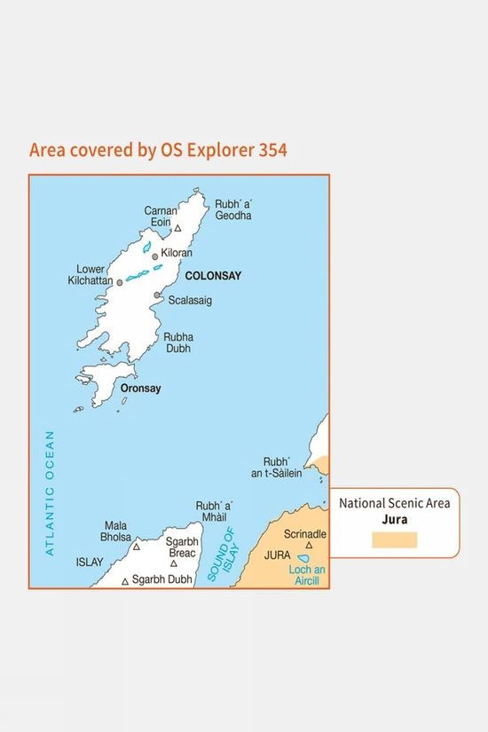 Cotswold Active Explorer Map 354 Colonsay And Oronsay