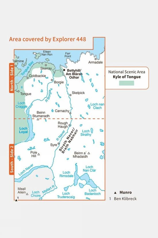 Cotswold Active Explorer Map 448 Strath Naver And Loch Loyal