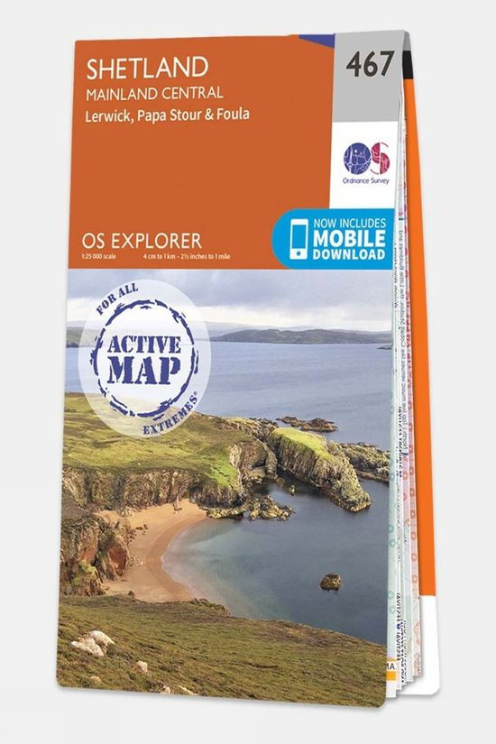cotswold Active Explorer Map 467 Shetland - Mainland Central