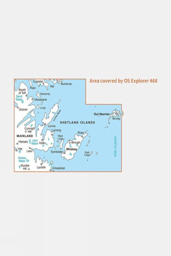 Cotswold Active Explorer Map 468 Shetland - Mainland North East
