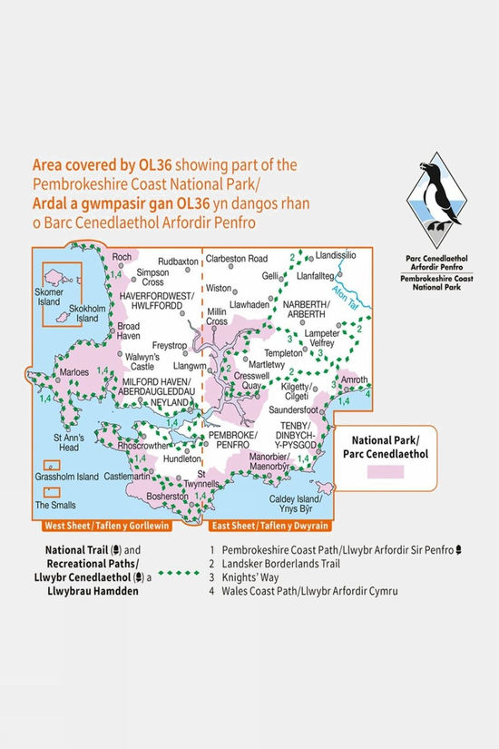 Cotswold Active Explorer Map OL36 South Pembrokeshire