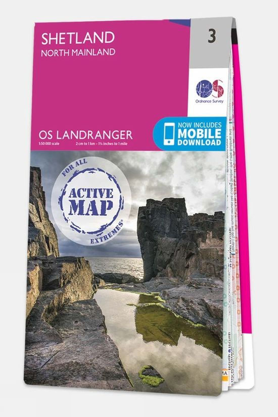 cotswold Active Landranger Map 03 Shetland - North Mainland
