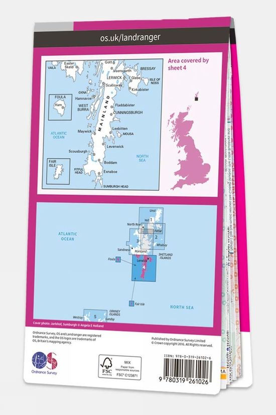 Cotswold Active Landranger Map 04 Shetland - South Mainland