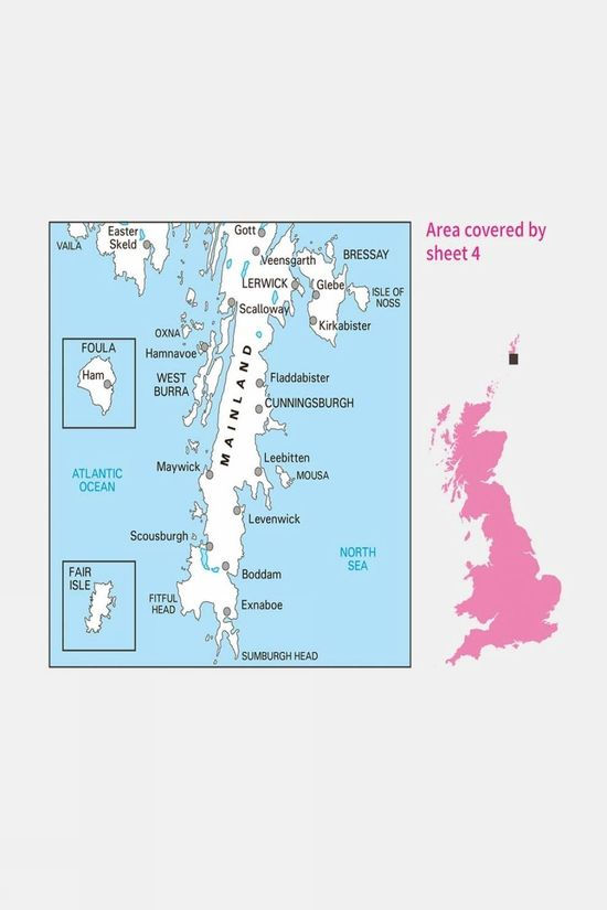 Cotswold Active Landranger Map 04 Shetland - South Mainland