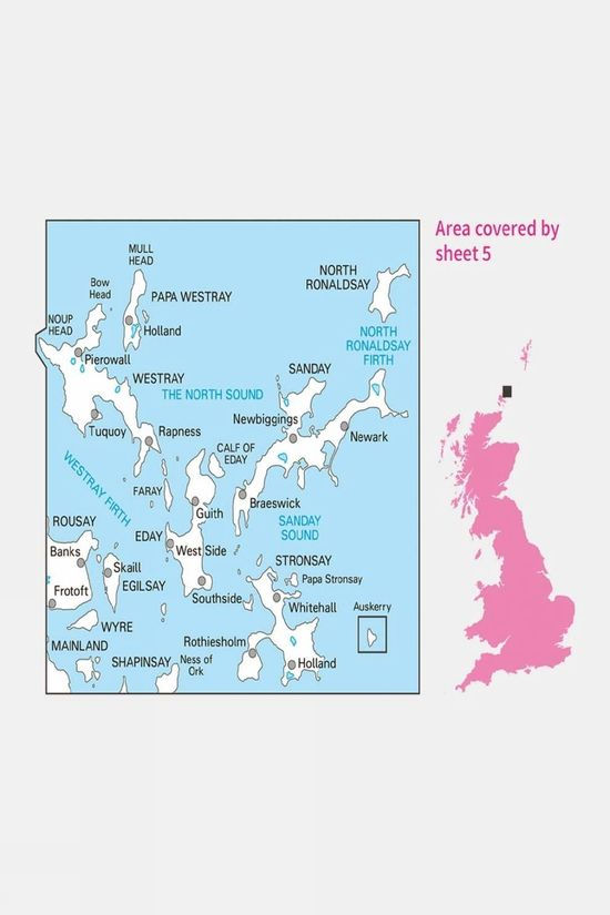 Cotswold Active Landranger Map 05 Orkney - Northern Isles