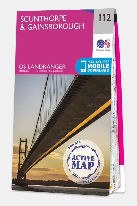 cotswold Active Landranger Map 112 Scunthorpe and Gainsborough
