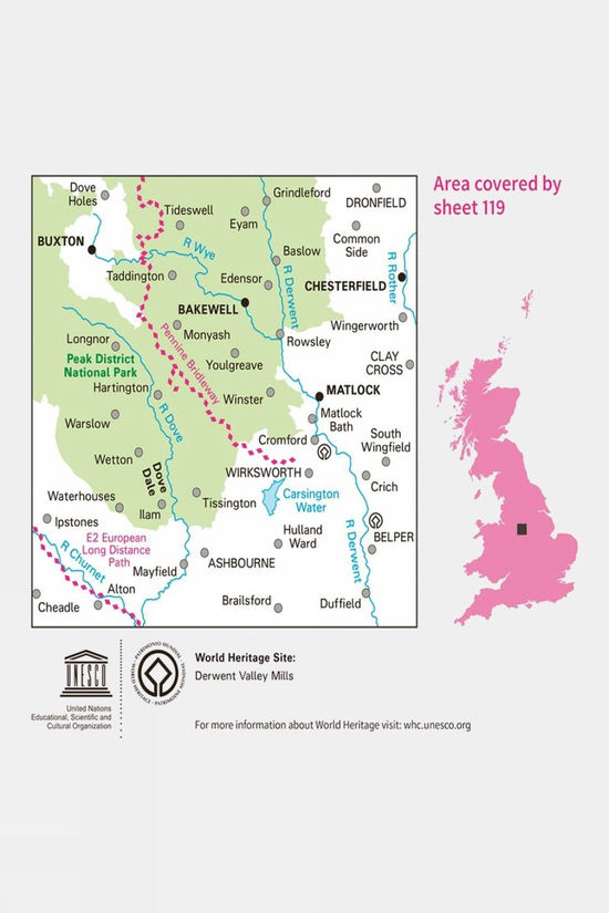 Active Landranger Map 119 Buxton And Matlock
