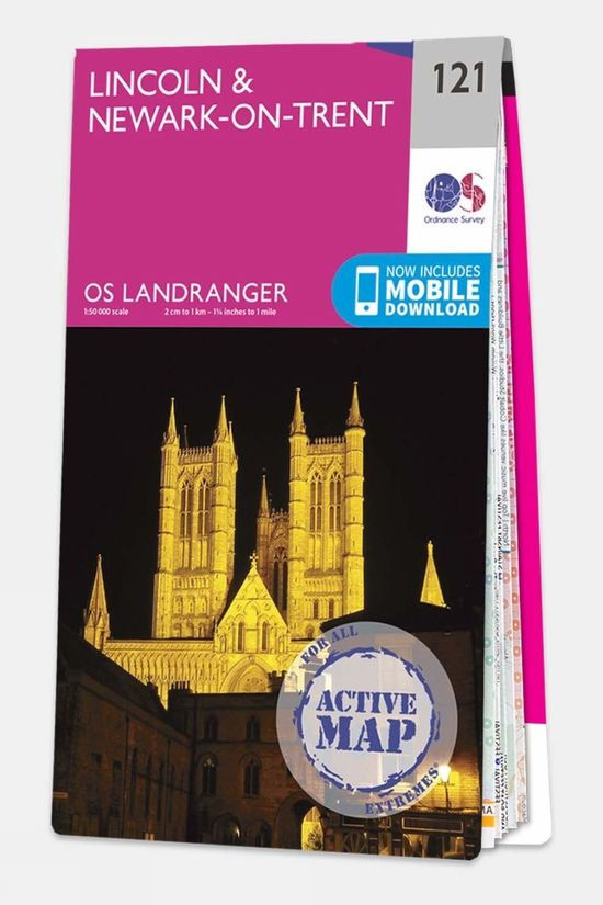 Active Landranger Map 121 Lincoln and Newark-on-Trent