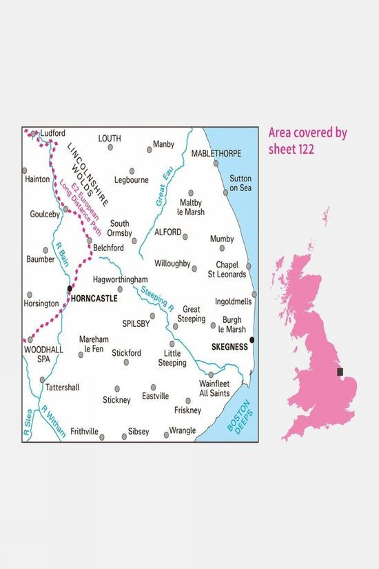 Active Landranger Map 122 Skegness And Horncastle
