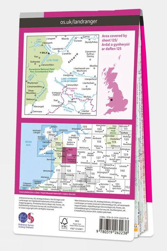 Active Landranger Map 125 Bala And Lake Vyrnwy