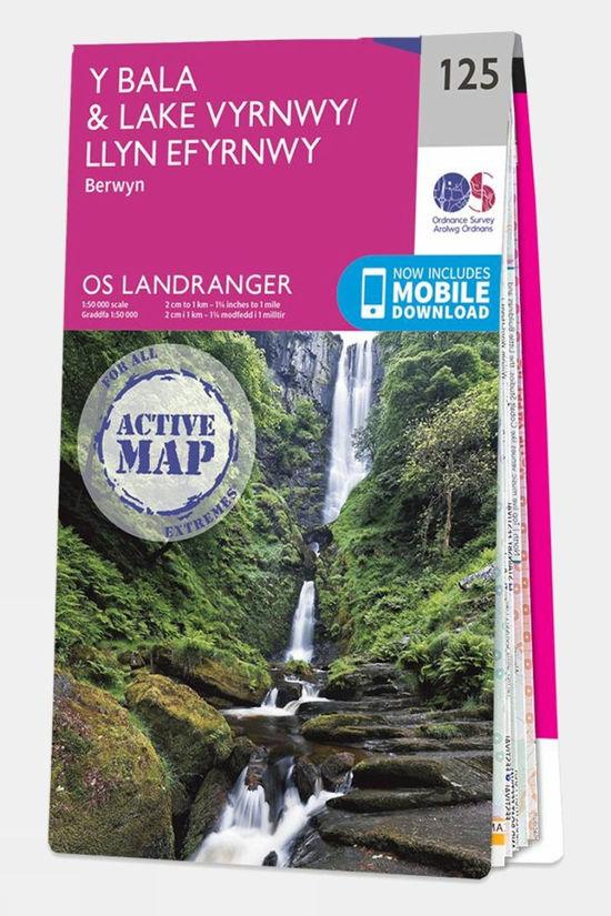 Active Landranger Map 125 Bala and Lake Vyrnwy