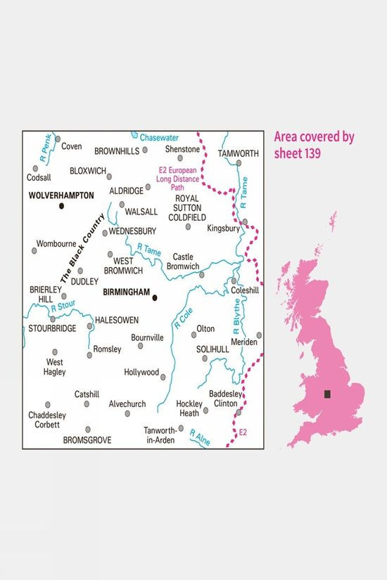 Active Landranger Map 139 Birmingham And Wolverhampton
