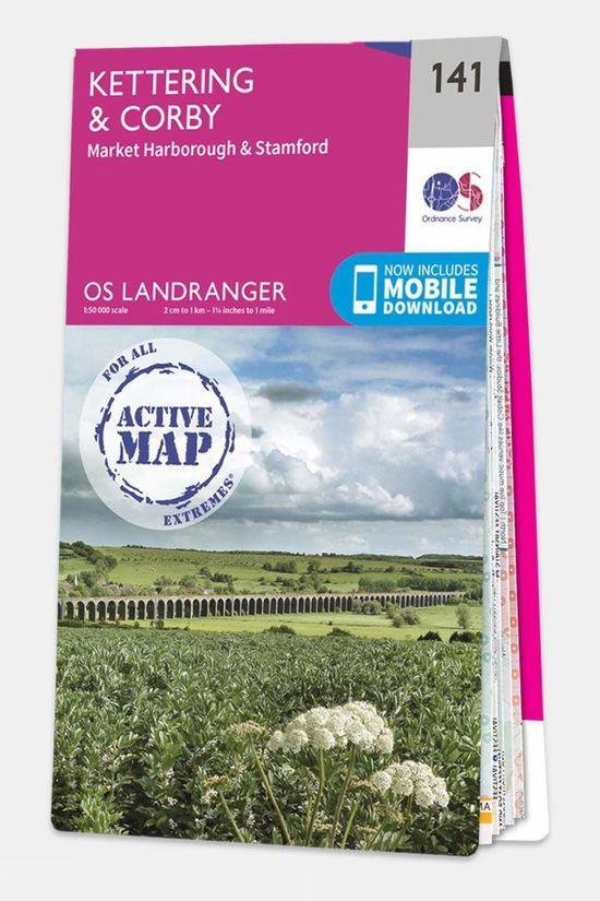 cotswold Active Landranger Map 141 Kettering and Corby