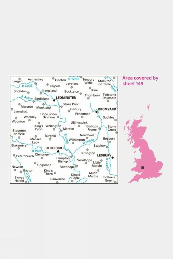 Active Landranger Map 149 Hereford And Leominster