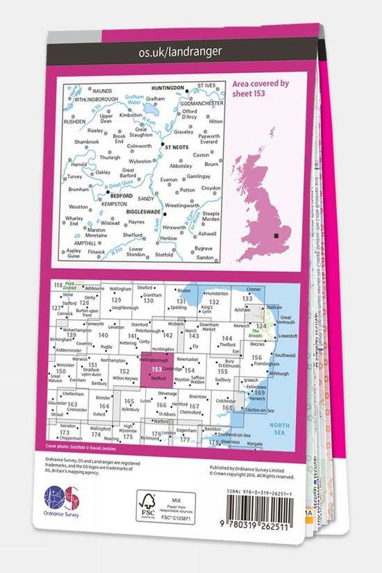 Active Landranger Map 153 Bedford And Huntingdon