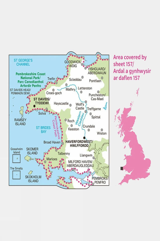 Active Landranger Map 157 St David's And Haverfordwest