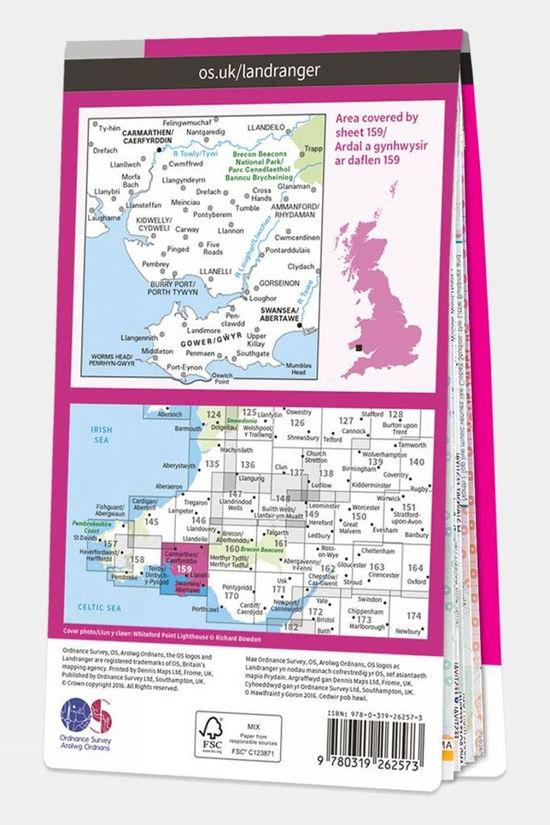Active Landranger Map 159 Swansea And Gower