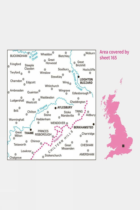 Active Landranger Map 165 Aylesbury And Leighton Buzzard