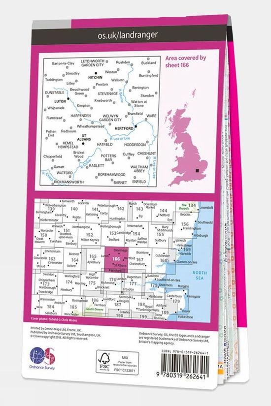 Active Landranger Map 166 Luton And Hertford