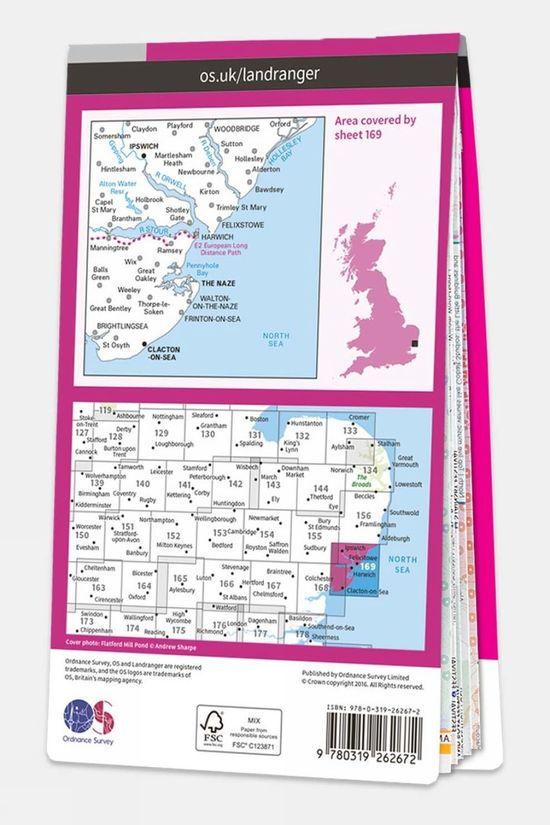 Cotswold Active Landranger Map 169 Ipswich And The Naze