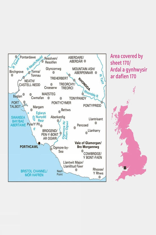Active Landranger Map 170 Vale Of Glamorgan