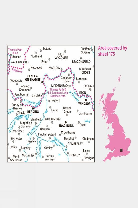 Active Landranger Map 175 Reading And Windsor
