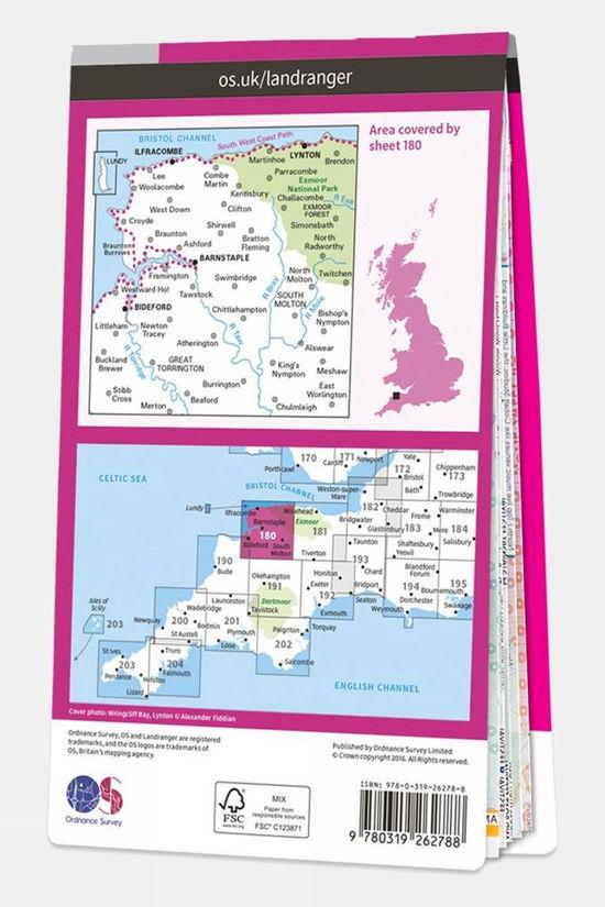 Active Landranger Map 180 Barnstaple And Ilfracombe