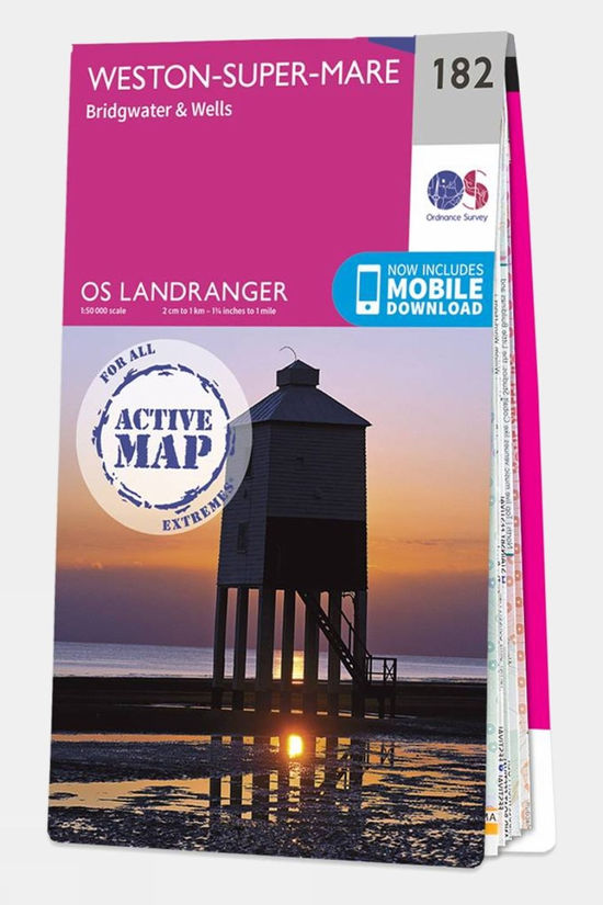 Active Landranger Map 182 Weston-super-Mare
