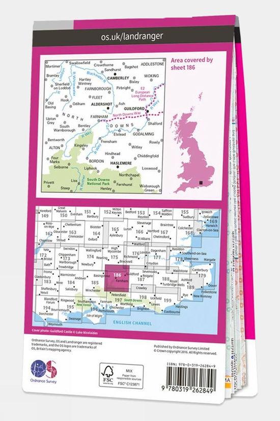 Active Landranger Map 186 Aldershot And Guildford