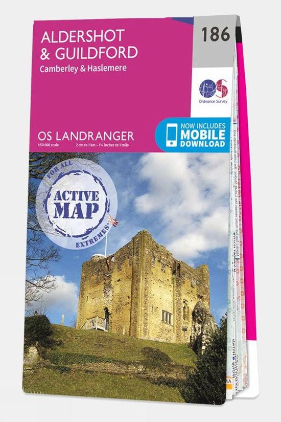 Active Landranger Map 186 Aldershot and Guildford