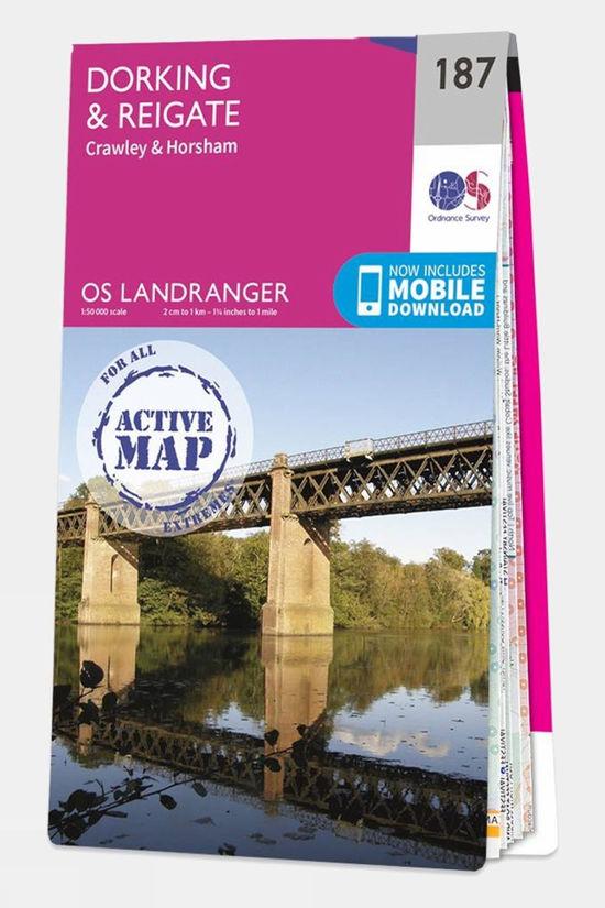 Active Landranger Map 187 Dorking and Reigate