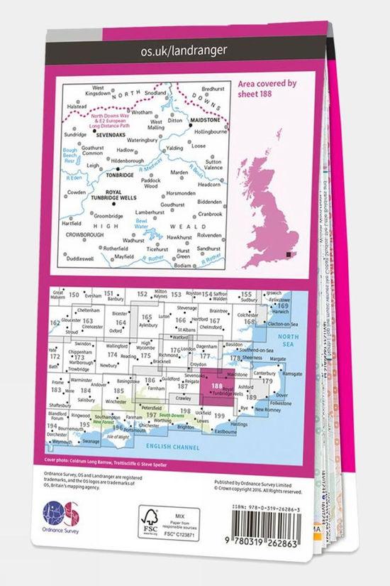 Active Landranger Map 188 Maidstone And Royal Tunbridge Wells