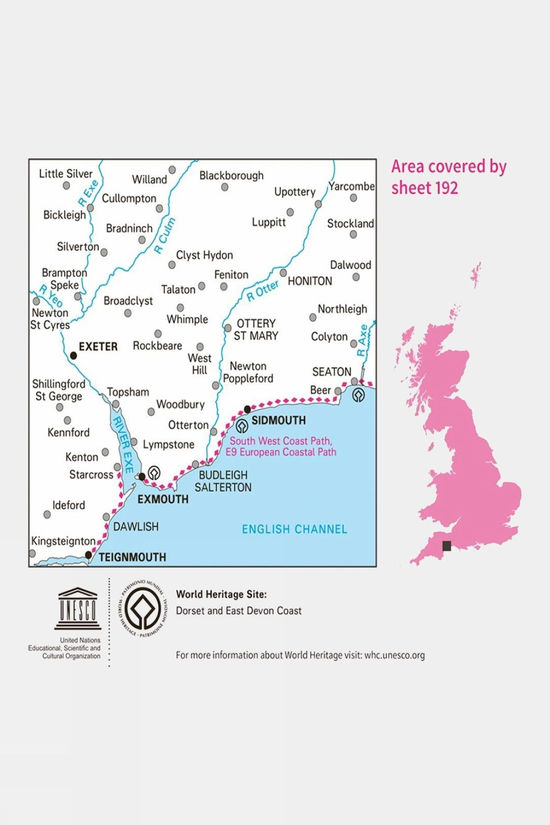 Active Landranger Map 192 Exeter And Sidmouth