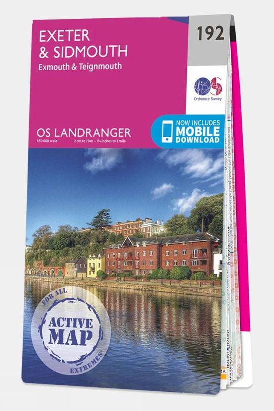 Active Landranger Map 192 Exeter and Sidmouth