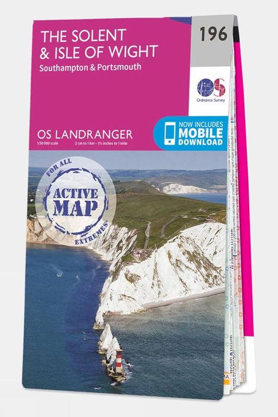 Active Landranger Map 196 The Solent and Isle of Wight