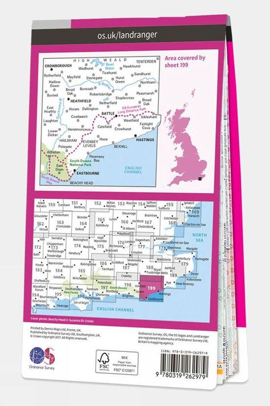 Active Landranger Map 199 Eastbourne And Hastings