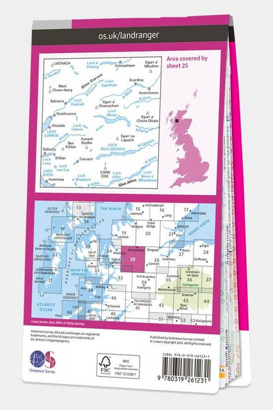 Active Landranger Map 25 Glen Carron And Glen Affric