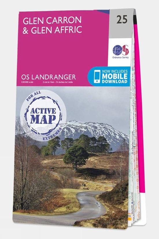 Active Landranger Map 25 Glen Carron and Glen Affric