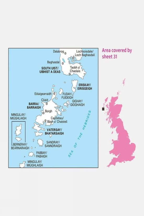 Active Landranger Map 31 Barra And South Uist