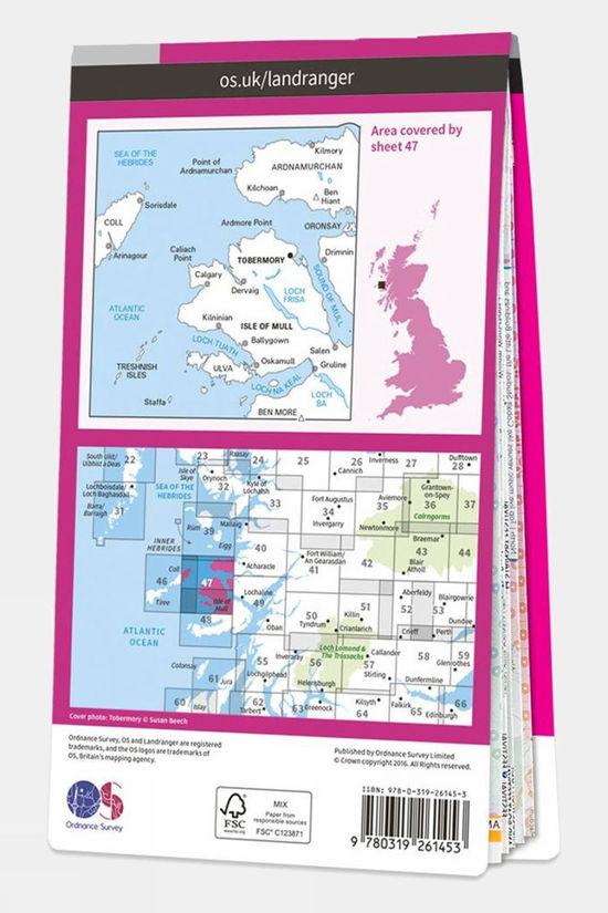 Active Landranger Map 47 Tobermory And North Mull