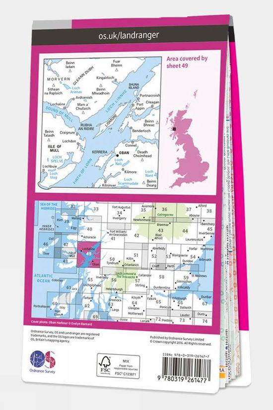 Active Landranger Map 49 Oban And East Mull