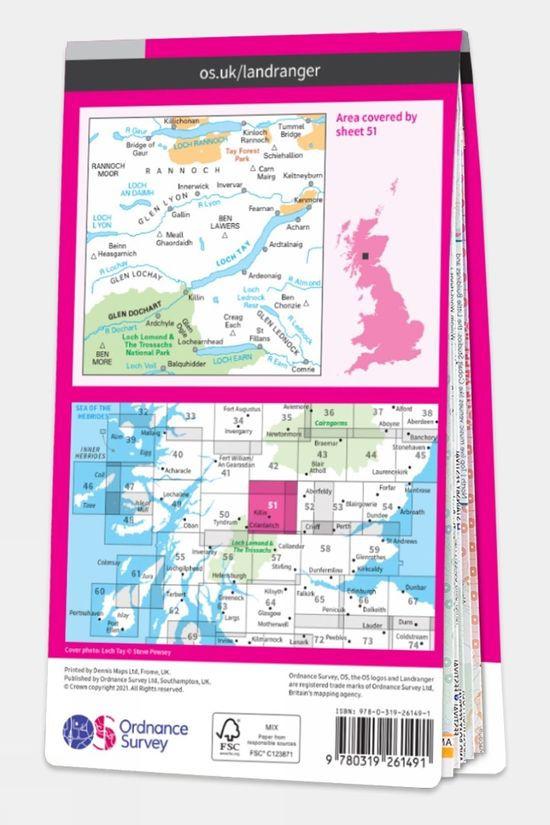 Active Landranger Map 51 Loch Tay And Glen Dochart