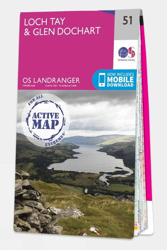 Active Landranger Map 51 Loch Tay and Glen Dochart